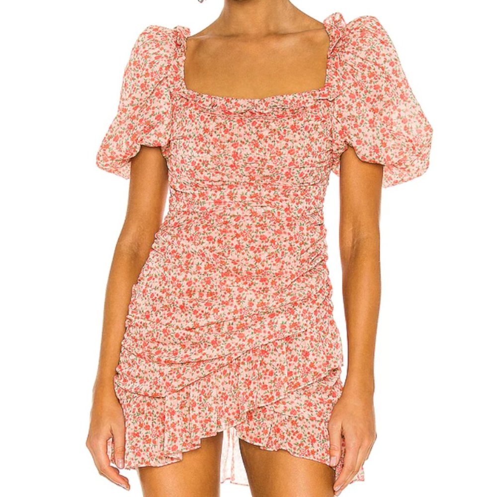 MERGIM Magda Square Neck Dress